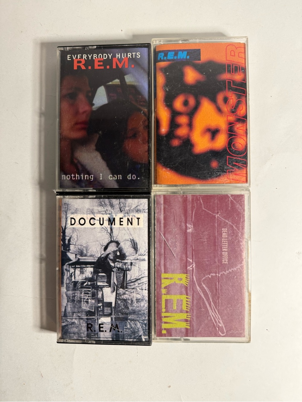 R.E.M. Cassette Tape Lot - 4 Vintage Titles